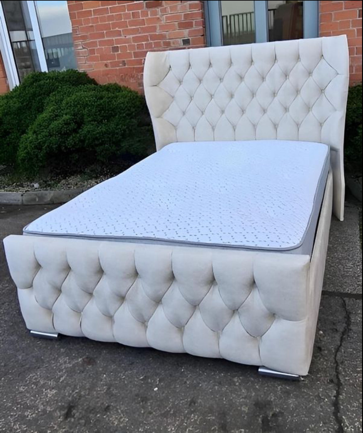 Oxford chesterfield wingback (frame bed)
