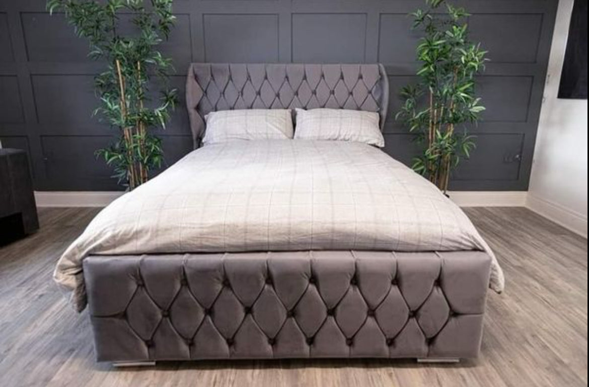 Oxford chesterfield wingback (frame bed)