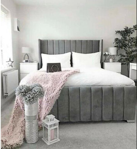 Indiana panel wingback (frame bed)