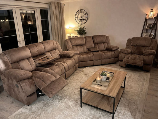 3+2+1 harry brown fabric recliner