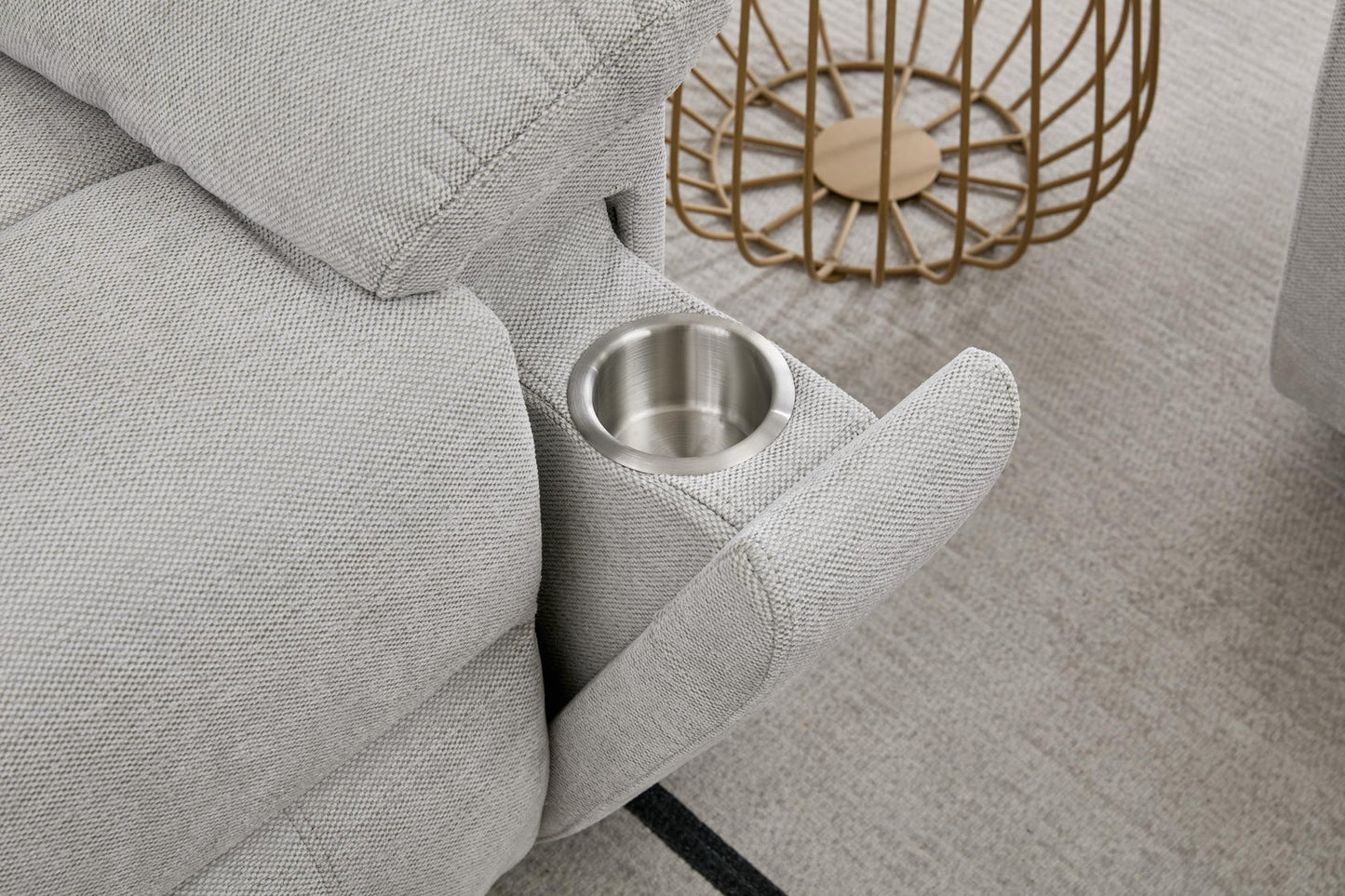 3+2 Montana beige fabric recliner sofa
